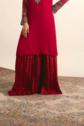 1 Piece  Silk Solid Sharara (FB0001)